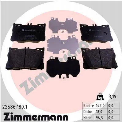 zimmermann-klocki-ham-przod-merc-klasa-e-stan-nowy