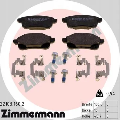 zimmermann-klocki-ham-przod-renault-espace-stan-nowy