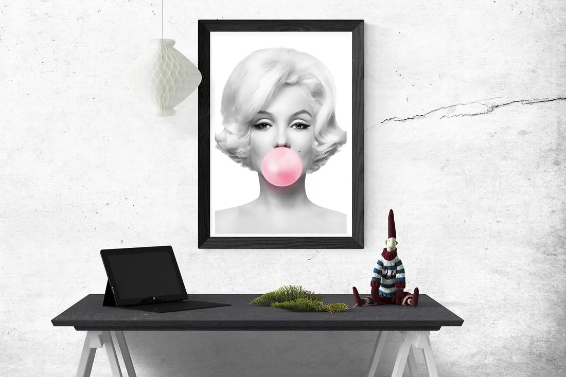 plakat-marilyn-monroe-na-plotnie-stan-nowy