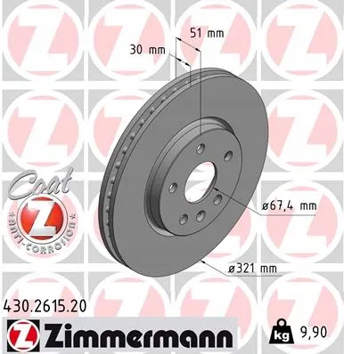 zimmermann-tarcze-std-klocki-std-przod-chevrolet-stan-nowy