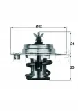 mahle-termostat-tx783d-stan-nowy