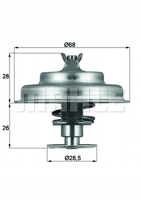 mahle-termostat-tx7580d-stan-nowy