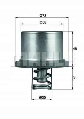 mahle-termostat-thd289-stan-nowy