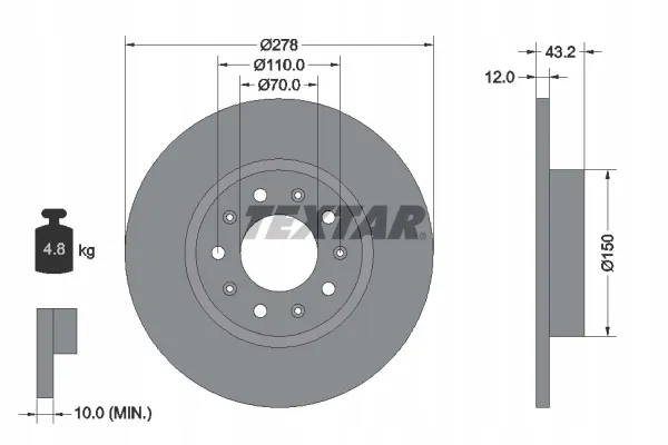 textar-92221003-tarcza-hamulcowa-stan-nowy