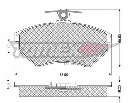 tomex-tx-10-63-klocki-vw-golf-stan-nowy