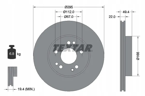 textar-92057300-tarcza-hamulcowa-stan-nowy