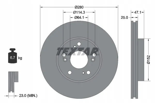textar-92252503-tarcza-hamulcowa-stan-nowy
