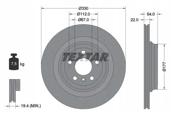 textar-92254505-tarcza-hamulcowa-stan-nowy