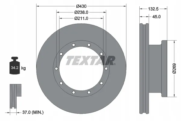 textar-93087900-tarcza-hamulcowa-stan-nowy