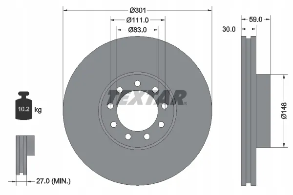 textar-tarcza-hamulcowa-tx93177603-stan-nowy