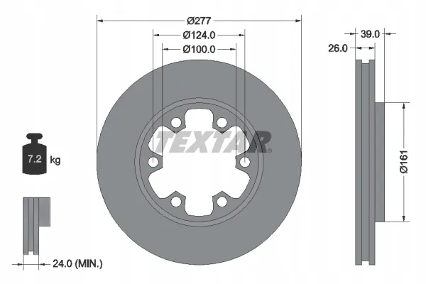 textar-tarcza-hamulcowa-92059000-stan-nowy
