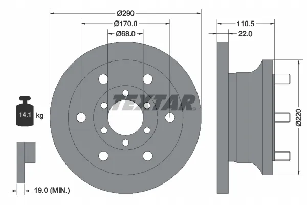 textar-93095100-tarcza-hamulcowa-stan-nowy