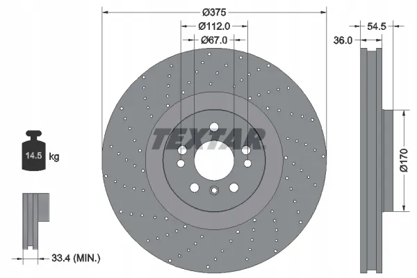 textar-tarcza-hamulcowa-92279805-stan-nowy