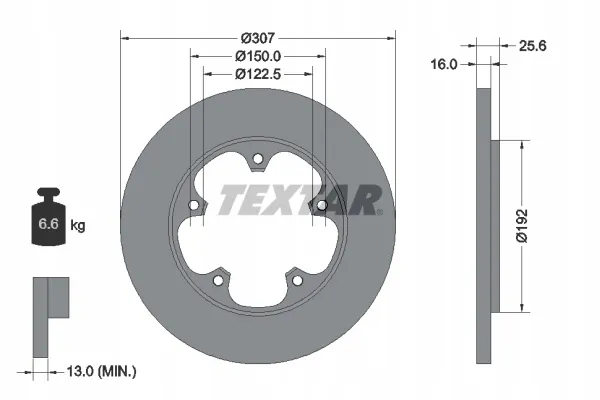 textar-tarcza-hamulcowa-92274103-stan-nowy