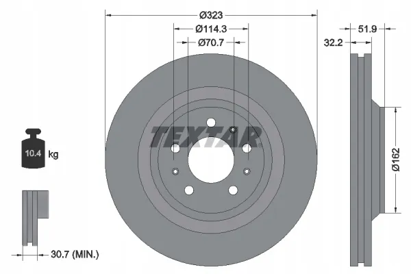textar-92261100-tarcza-hamulcowa-stan-nowy