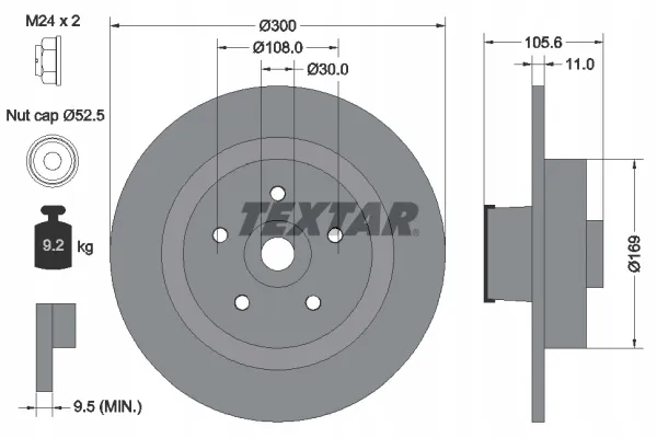 textar-92252900-tarcza-hamulcowa-stan-nowy
