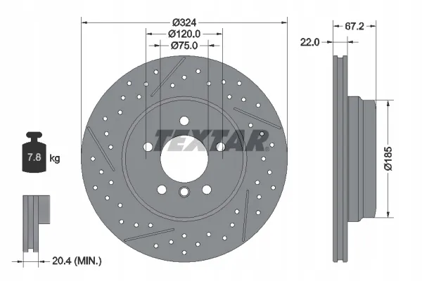 textar-92231203-tarcza-hamulcowa-stan-nowy