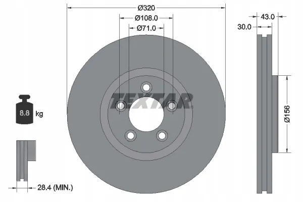 textar-92158703-tarcza-hamulcowa-stan-nowy