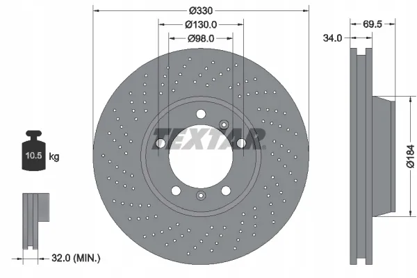 textar-92149907-tarcza-hamulcowa-stan-nowy