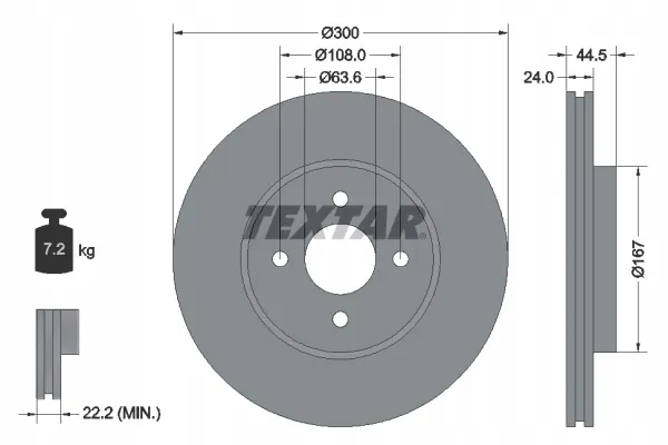 textar-tarcza-hamulcowa-92139903-stan-nowy