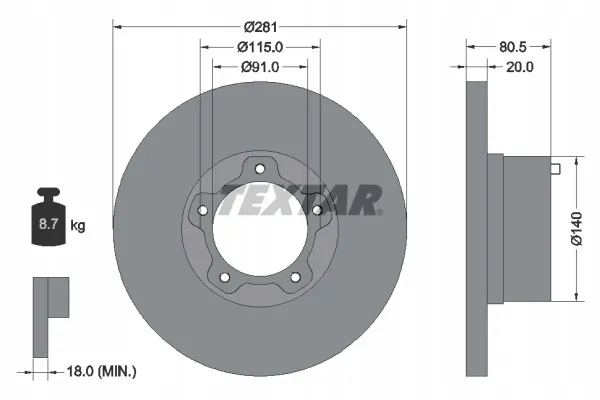 textar-92031500-tarcza-hamulcowa-stan-nowy