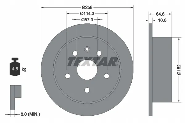 textar-92128900-tarcza-hamulcowa-stan-nowy