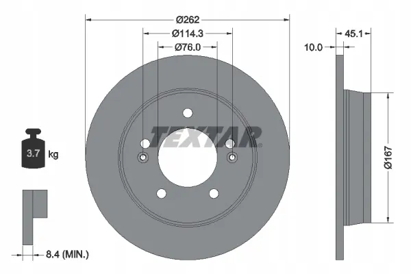 textar-tarcza-hamulcowa-92240003-stan-nowy