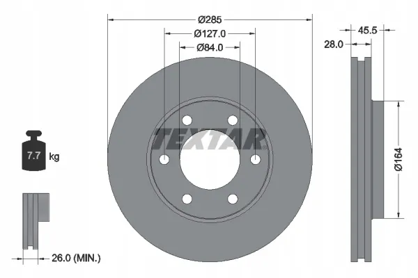 textar-92113000-tarcza-hamulcowa-stan-nowy