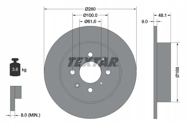 textar-92125403-tarcza-hamulcowa-stan-nowy