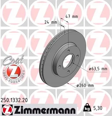 zimmermann-tarcze-std-klocki-std-przod-ford-stan-nowy