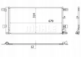 mahle-skraplacz-ac961000s-stan-nowy