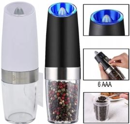 Kitchen Komforts Electric Salt and Pepper Grinder Set, Salt and Pepper  Grinder Mill Set Battery Operated Pepper Shaker with Adjustable Ceramic Grinder  LED Light…