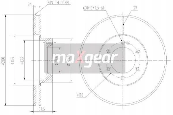 maxgear-19-1005-tarcza-ham-przod-stan-nowy