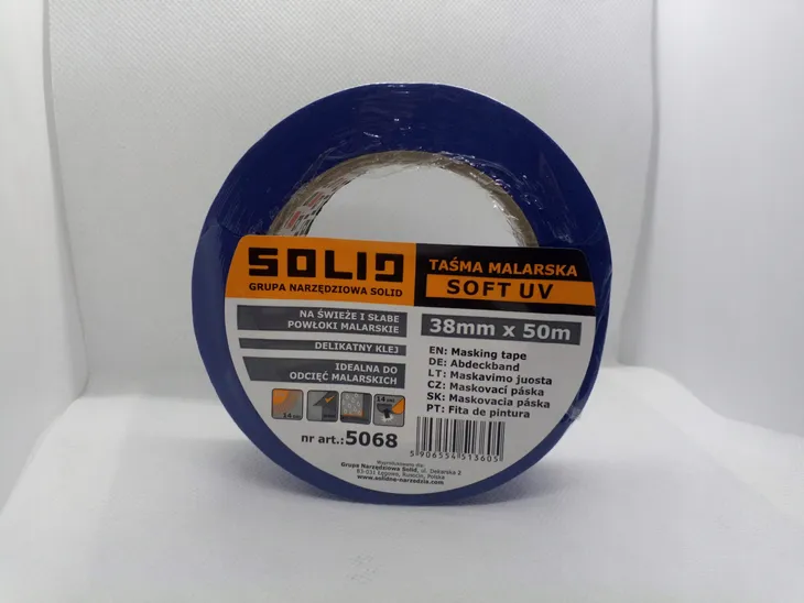 solid-tasma-malarska-delikatna-slaba-soft-uv-38mm-stan-nowy
