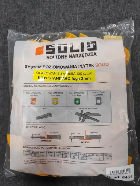 solid-system-poziomowania-plytek-klips-2-mm-100szt-stan-nowy