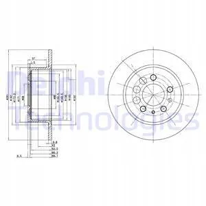 delphi-bg2103-tarcza-ham-tyl-volvo-240-stan-nowy