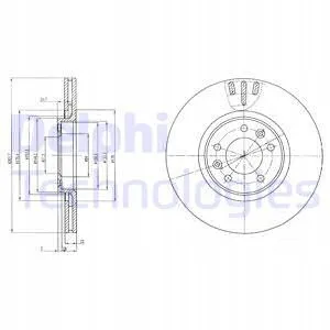 delphi-bg4150-tarcza-citroen-c6-stan-nowy