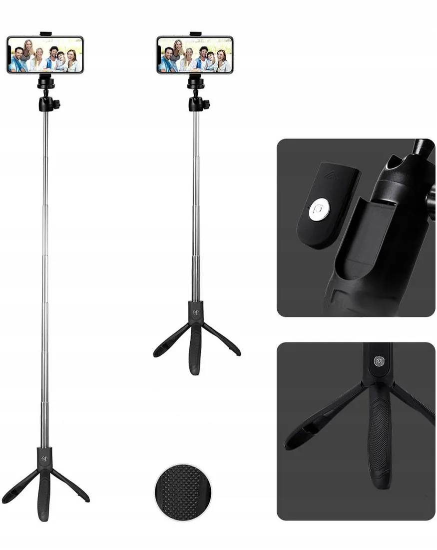 uchwyt-kijek-selfie-tripod-pilot-bluetooth