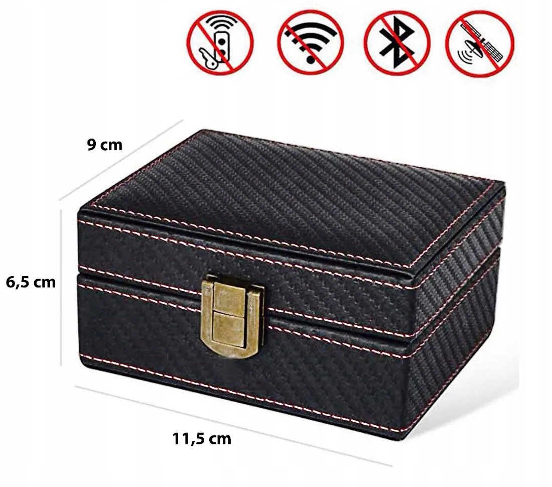 pudelko-etui-blokada-fal-kluczyk-keyless-carbon-stan-nowy