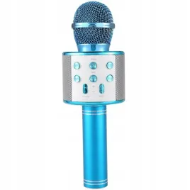mikrofon-niebieski-bluetooth-karaoke-hit