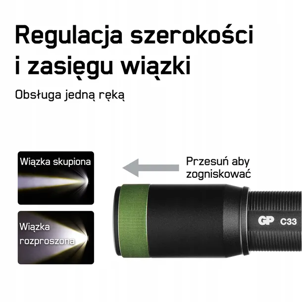 latarka-gp-c33-discovery-2xaa-180lm-focus-zasilanie-baterie