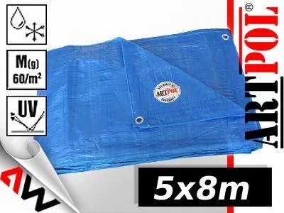 plandeka-niebieska-65g-5-x-8m-stan-nowy