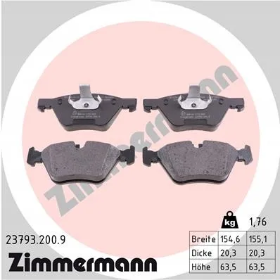 zimmermann-klocki-ham-przod-bmw-5-stan-nowy