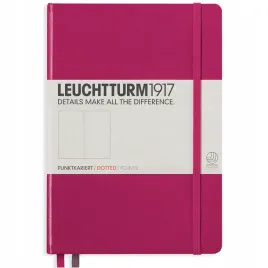 notes-leuchtturm1917-medium-malinowy-a5-w-kropki