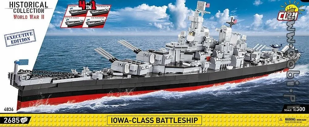 wwii-iowa-class-battleship-4in1