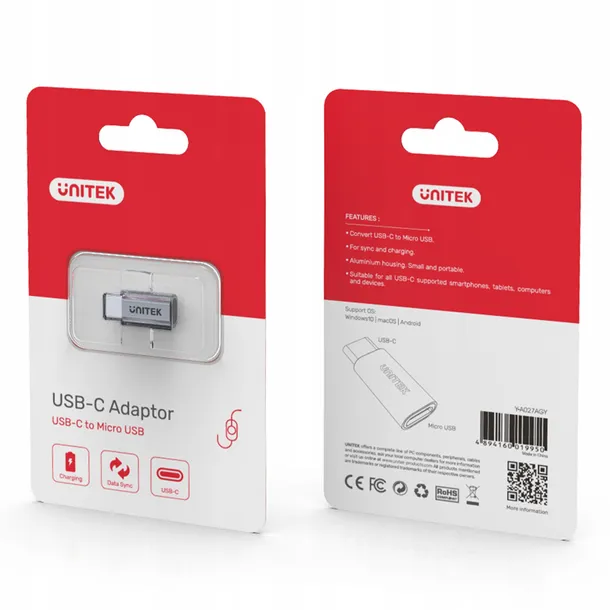 adapter-unitek-usb-typ-c-na-micro-usb-y-a027agy-stan-nowy