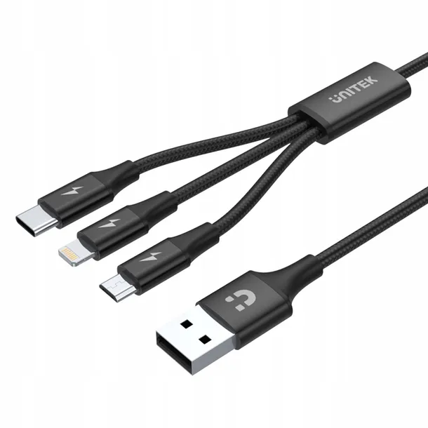 unitek-kabli-usb-usb-c-microusb-lightning-kolor-czarny-stan-nowy