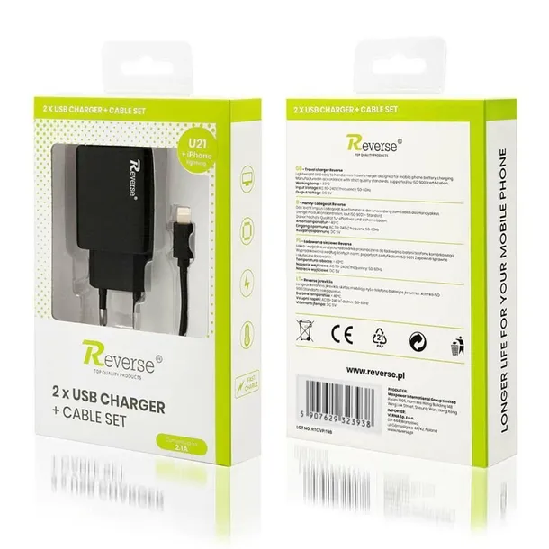 ladowarka-sieciowa-reverse-u21-2xusb-kabel-lightning-2-1a-czarny-zlacza-usb