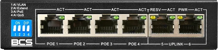 switch-poe-bcs-b-sp0402-dla-4-kamer-ip-liczba-portow-6