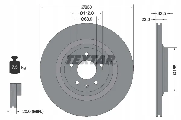 textar-92160403-tarcza-hamulcowa-stan-nowy